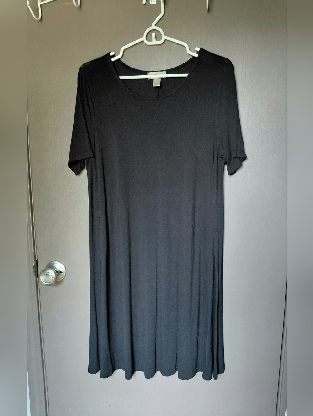 LOFT black t-shirt style dress
